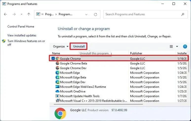 How to uninstall apps on Windows 11