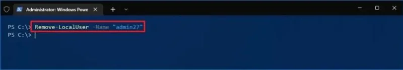 How to create new account with PowerShell on Windows 10