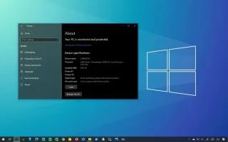 Системные требования Windows 10 21H1