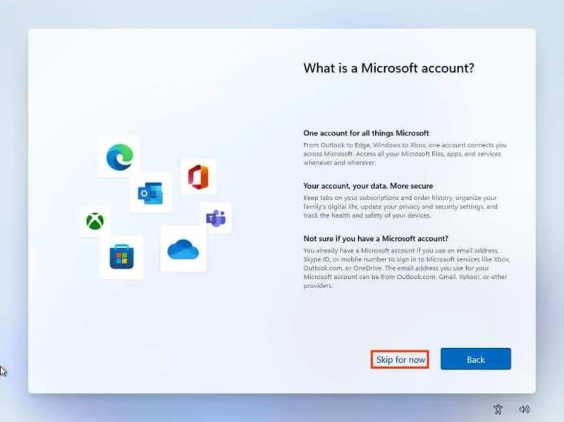How to install Windows 11 with local account