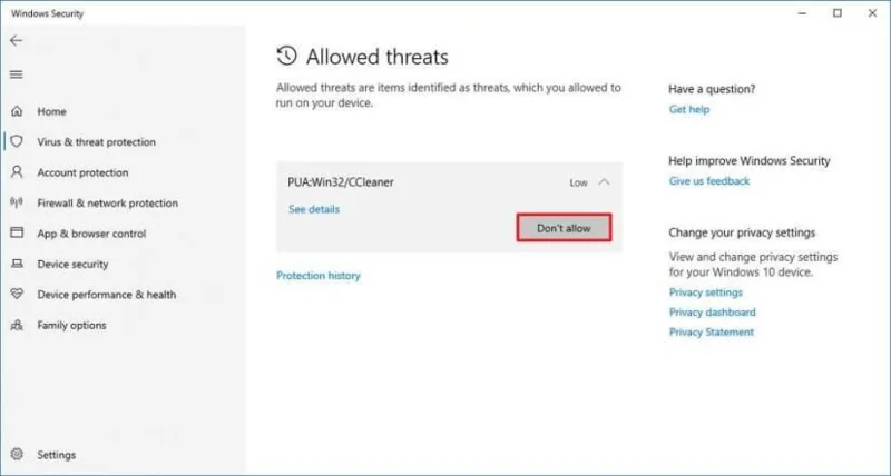 How to block allowed file or app on Microsoft Defender Antivirus