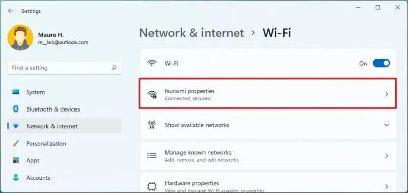 How to set a static IP address on Windows 11