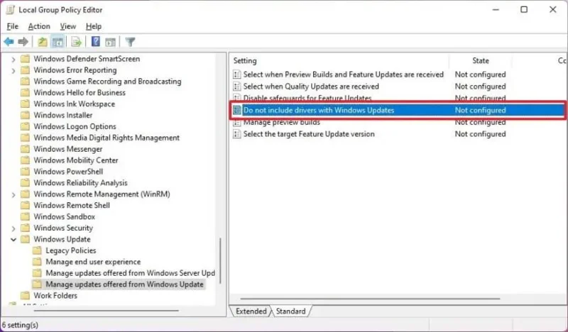 How to disable automatic driver install on Windows 11