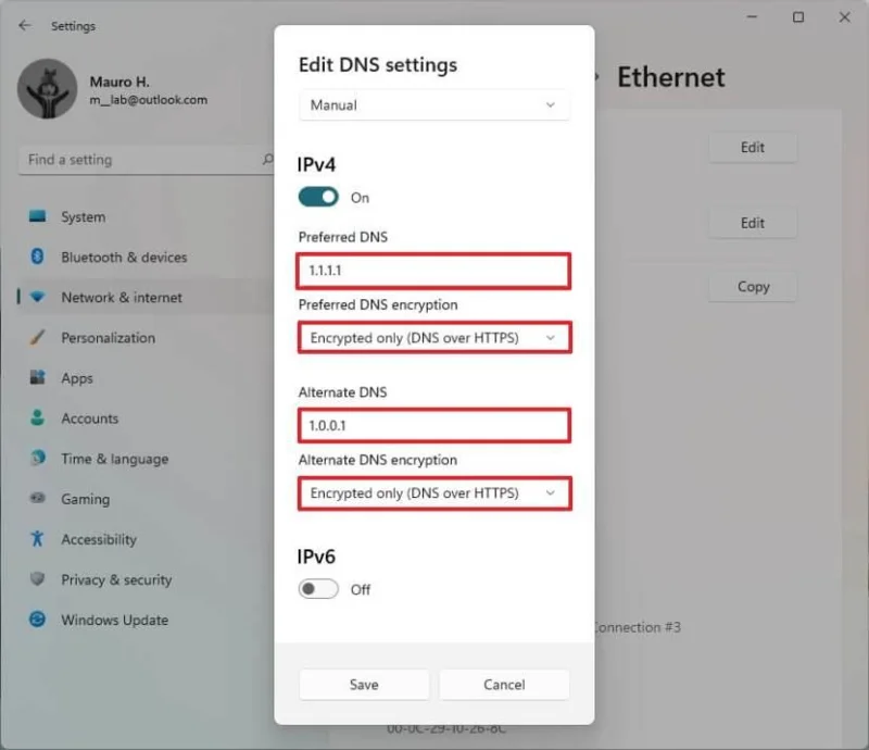 How to enable DNS over HTTPS (DoH) on Windows 11