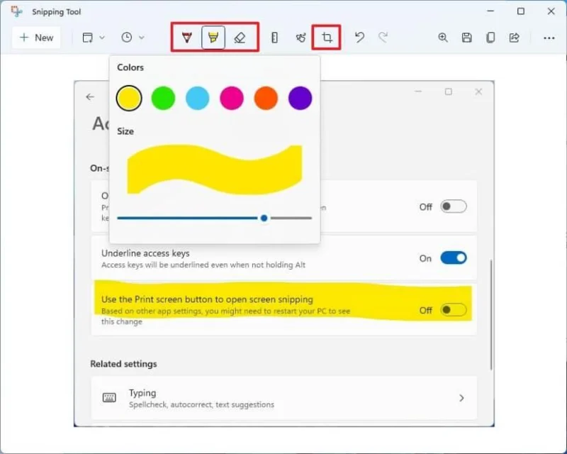 How to take screenshot on Windows 11