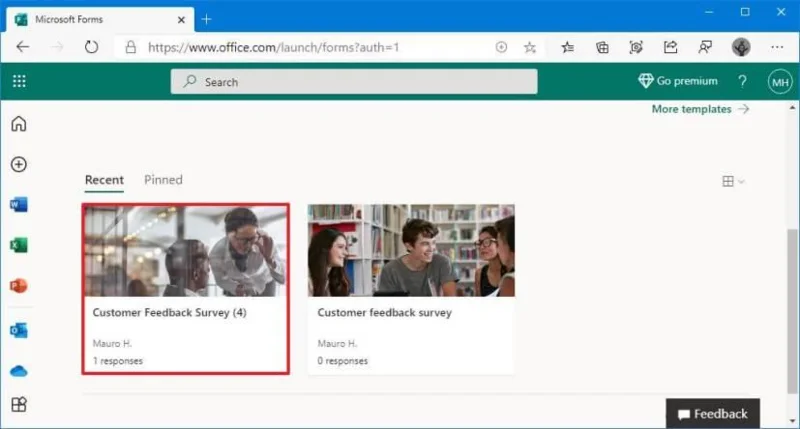 How to create survey with Microsoft Forms