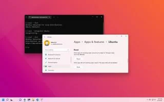 Windows 11de WSL Linux dağıtımı nasıl sıfırlanır