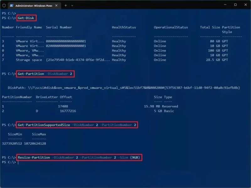 How to change partition size on Windows 11