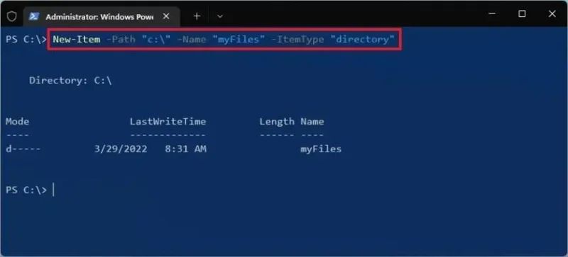 How to create new folder on Windows 11