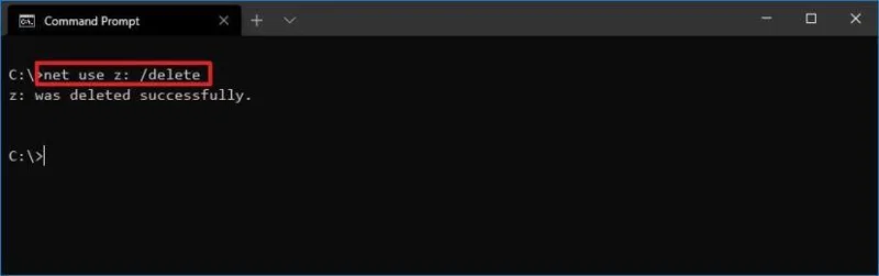 How to map network drive using Command Prompt on Windows 10