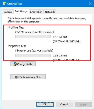 How to enable Offline Files on Windows 10