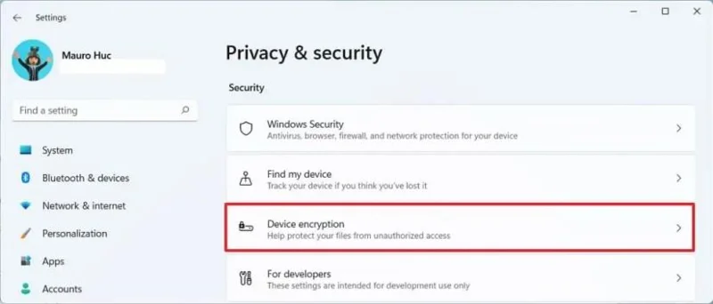 How to enable BitLocker device encryption on Windows 11 Home