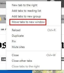 Sekmeler Nasıl Taşınır – Google Chrome