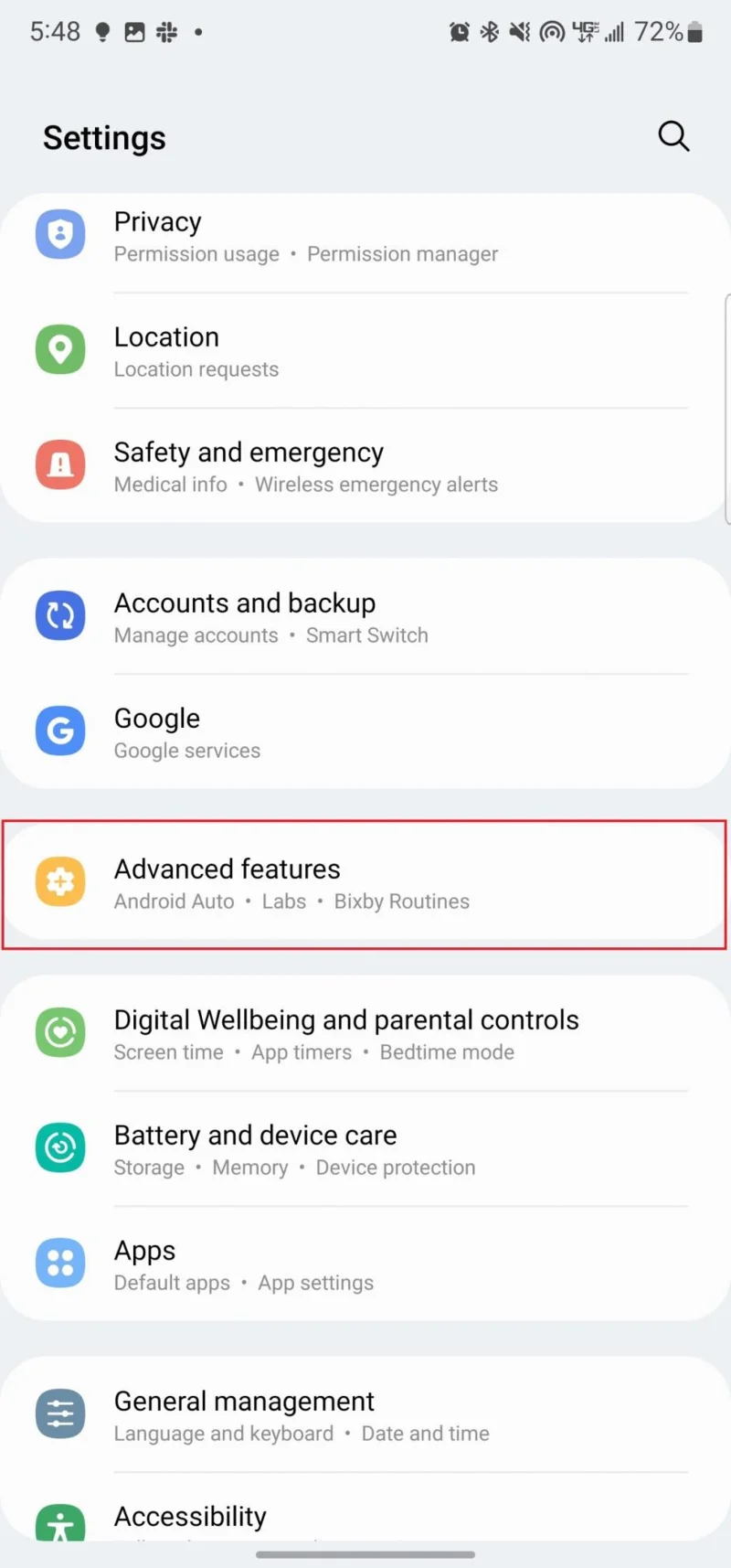 Come spegnere il Galaxy S22 - Bixby