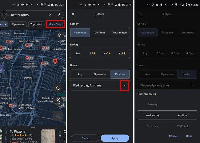 Google Maps : comment voir les restaurants les mieux notés dans votre région