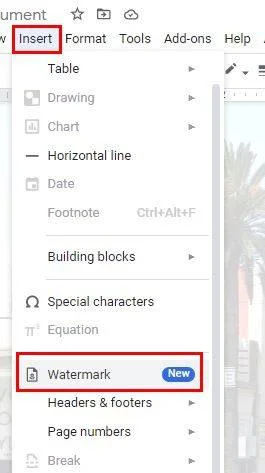 Google Dokümanlar: Kolayca Resim Filigranı Nasıl Eklenir