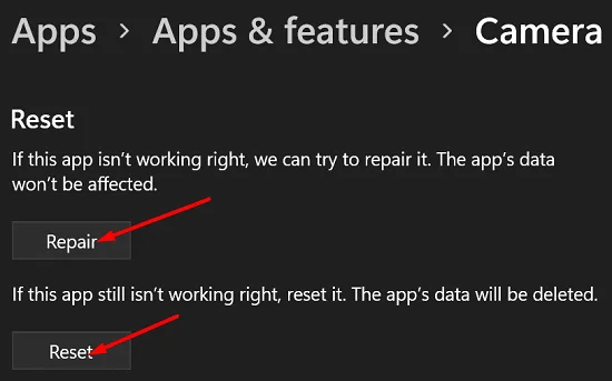 Windows Kamera Hata Kodunu Düzeltin 0xa00f4244