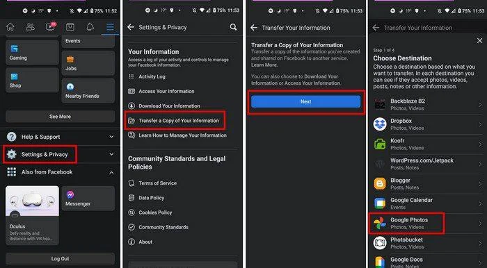 Facebook Fotoğraflarınızı Google Fotoğraflar'a Nasıl Kaydedebilirsiniz?