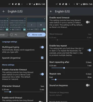 Gboard'da Mors Kodu Nasıl Etkinleştirilir - Android 11