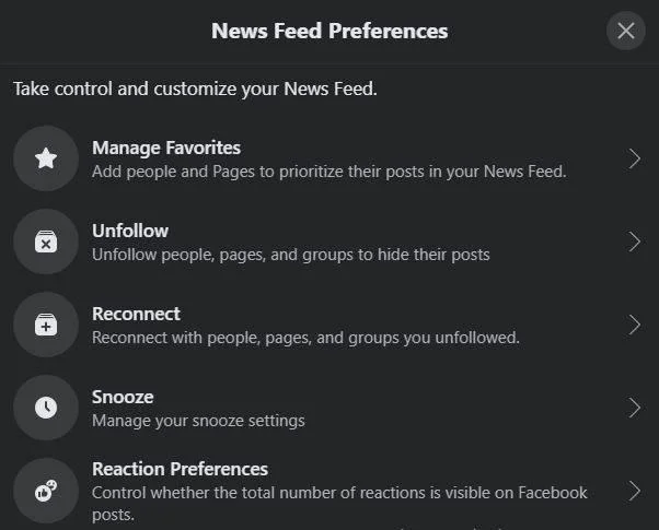 Facebook : comment ajuster ce qui apparaît sur votre fil d'actualité