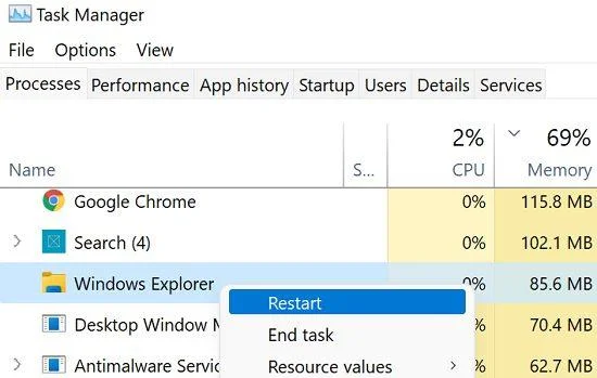 Cách sửa hộp ma trên màn hình chính của Windows 11