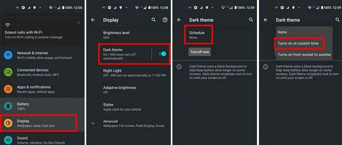 Android 11: So aktivieren Sie den Dunkelmodus zu einem geplanten Zeitpunkt