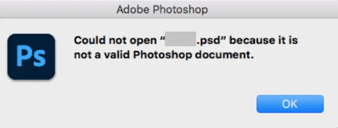 “Geçerli Bir Photoshop Belgesi Değil” Hatası Nasıl Düzeltilir
