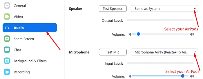 Düzeltme: AirPods Mikrofonu Windows 11'de Çalışmıyor