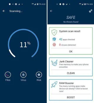 Android için En İyi Ücretsiz Antivirüslerden 5'i