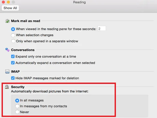 Outlook'ta Resimleri Otomatik Olarak İndirme