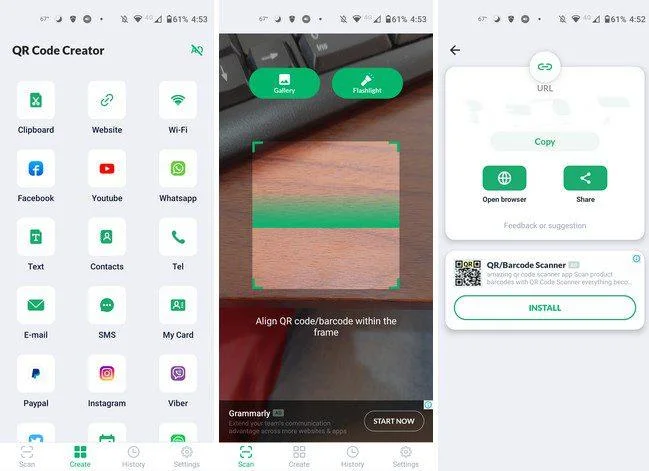 Android için QR Kodlarını Taramak için 3 Ücretsiz ve Faydalı Uygulama