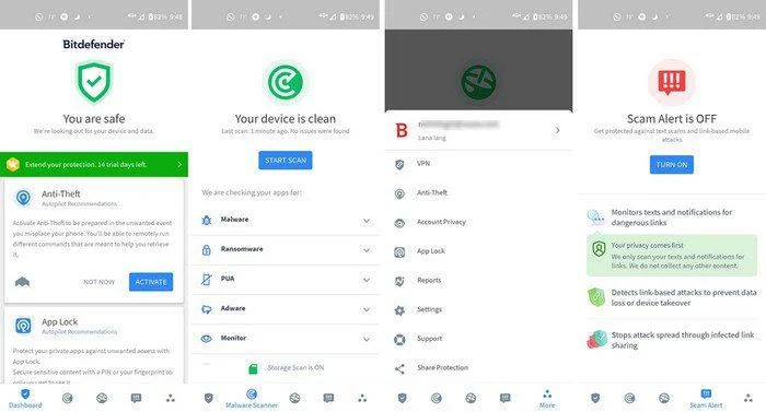 Android için En İyi Ücretsiz Antivirüslerden 5'i