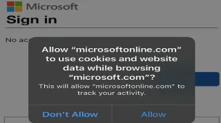 MicrosoftOnlineın Safaride Tanımlama Bilgileri Kullanmasına İzin Vermeli miyim?