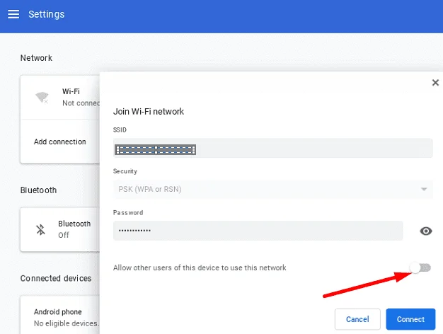 Correction&nbsp;: Chromebook n'arrête pas de dire que le Wi-Fi est hors de portée