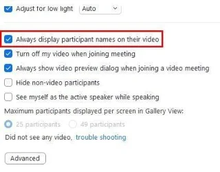Yakınlaştırma Toplantısında Katılımcı Adlarını Gizleme