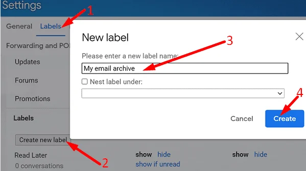 Jak automatycznie archiwizować wiadomości e-mail w Gmailu