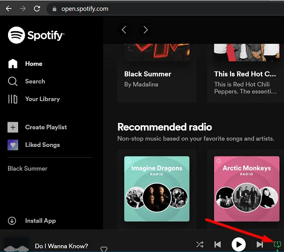 Come riprodurre in loop una canzone su Spotify |  Android, iOS, Web