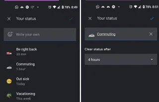 Gmail'de Google Sohbet'te Durumunuzu Nasıl Değiştirirsiniz?