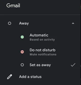 Gmail'de Google Sohbet'te Durumunuzu Nasıl Değiştirirsiniz?