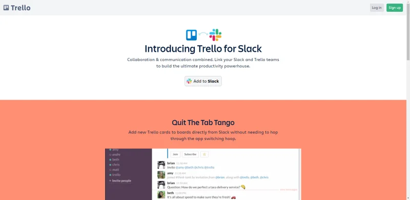 Bagaimana saya bisa menautkan Slack dengan Trello