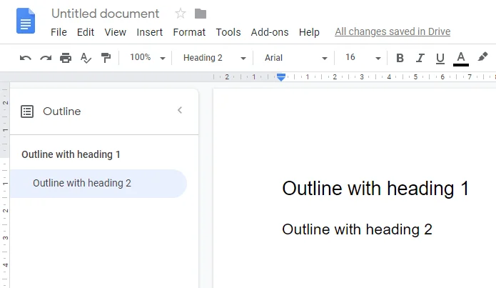 Bagaimana cara menambahkan kerangka dokumen di Google Documents