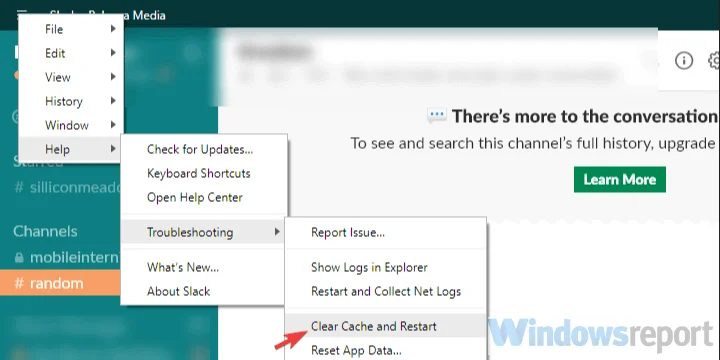 インターネットに接続できない場合のSlackの修正方法