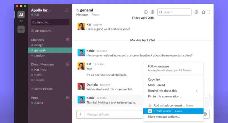Bagaimana cara mengintegrasikan Asana dengan Slack