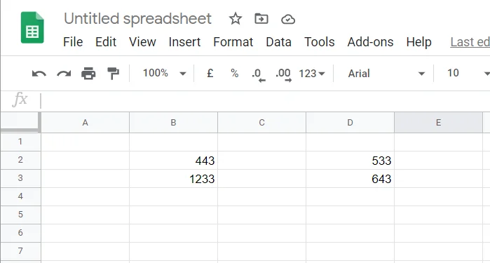 Cara menukar sel di Google Spreadsheet [Dua sel atau lebih]