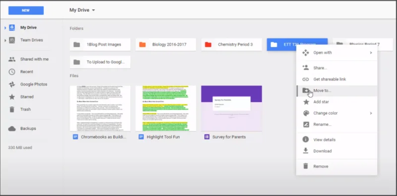 Como mover pastas no Google Drive [Guia completo]