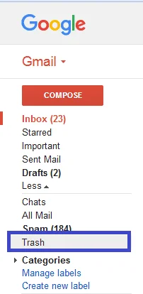 Bagaimana memulihkan email yang dihapus / diarsipkan di Gmail