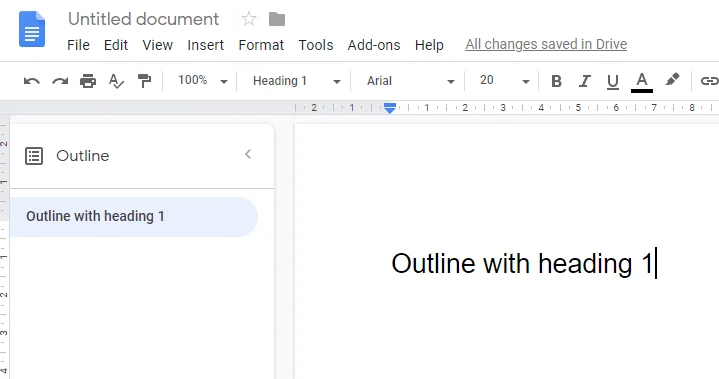 Bagaimana cara menambahkan kerangka dokumen di Google Documents