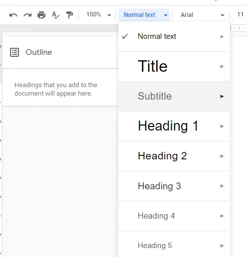 Bagaimana cara menambahkan kerangka dokumen di Google Documents