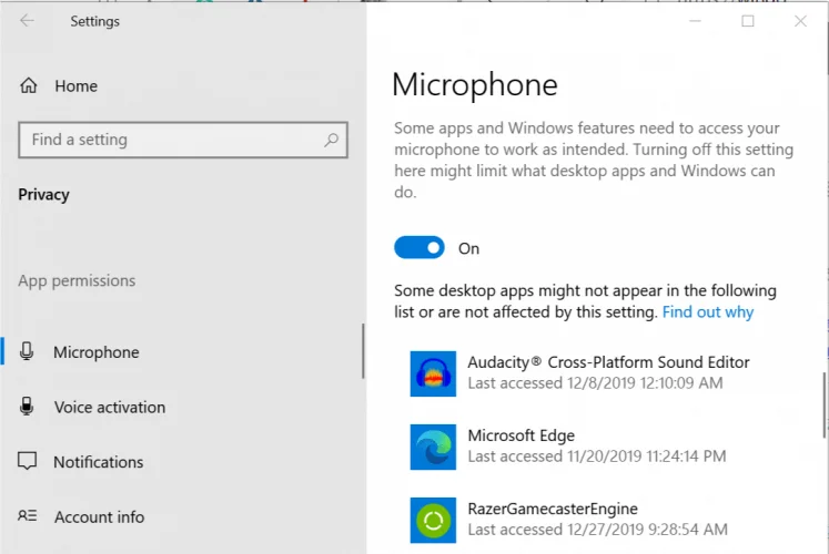 修正：MicrosoftTeamsマイクが機能しない-MSTeamsヘルプ