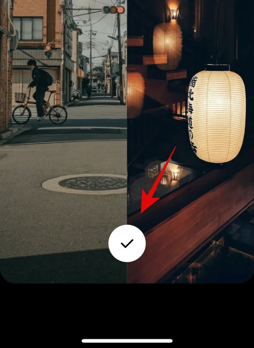 iPhone에서 두 장의 사진을 나란히 넣는 방법